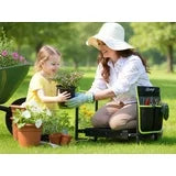 Nalone Garden Kneeler and Seat, Heavy-Duty Foldable Garden Stool Portable Garden Bench for Women Seniors
