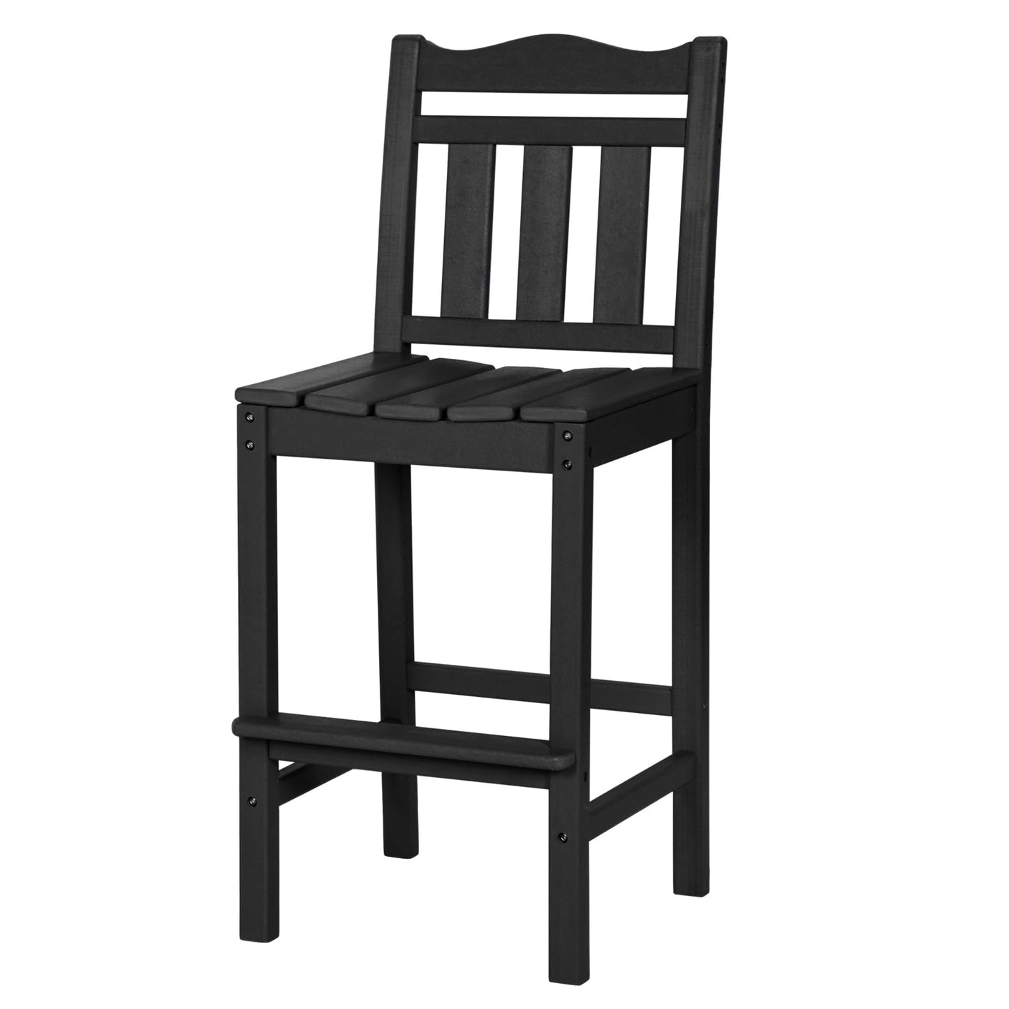 nalone Outdoor Bar Stool, HDPE Tall Adirondack Chair Bar Chair, Weather Resistance Bar Height Chairs for Balcony, Garden, Yard, Backyard